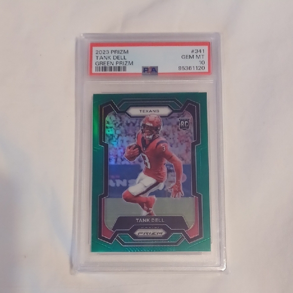 Panini Other - 2023 PRIZM TANK DELL Green Prizm #341 PSA 10